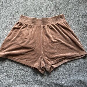 Hollister Tan Athletic Shorts with Elastic Waistband